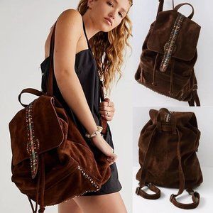 Free People Suede Sardona Backpack NWOT $198